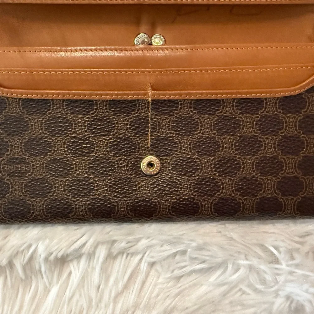 Authentic Celine Macadam Long Kiss Lock Wallet - Picture 12 of 16